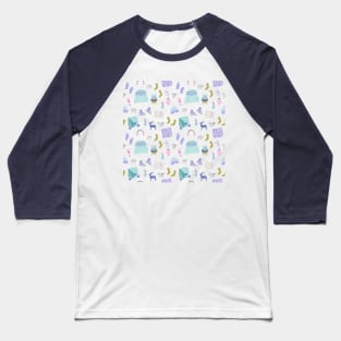 Hygge Winter pattern Baseball T-Shirt